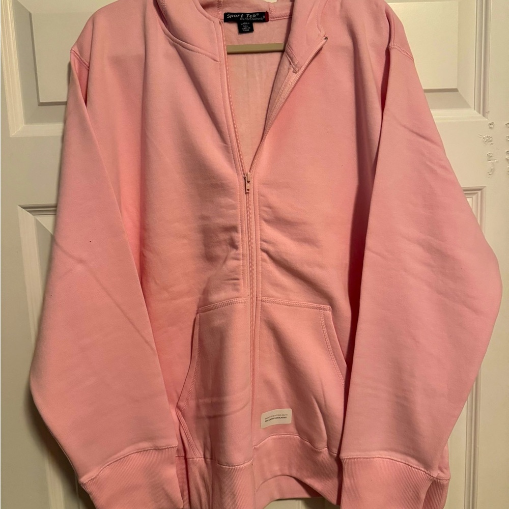 NWT::::4X Sport Tex Pink Zipper up heavy weight hoodie.